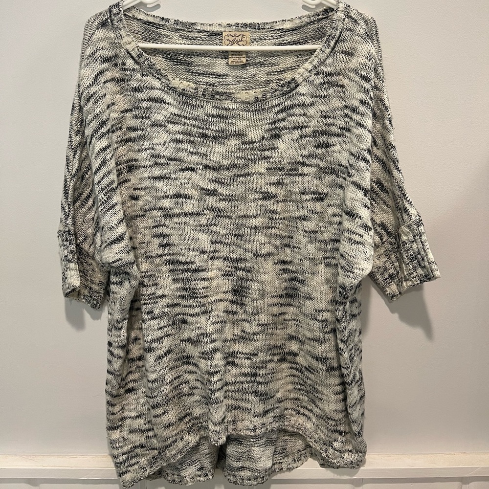 Slouchy Heathered Sweater | Size:XL